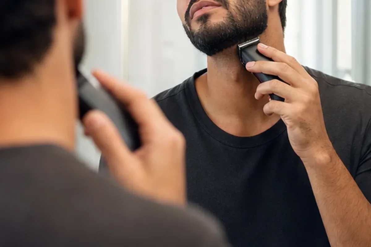 Authentischer Wohlfühlmoment passend zum Beauty-Thema Waxing-Set bei Rasurbrand
