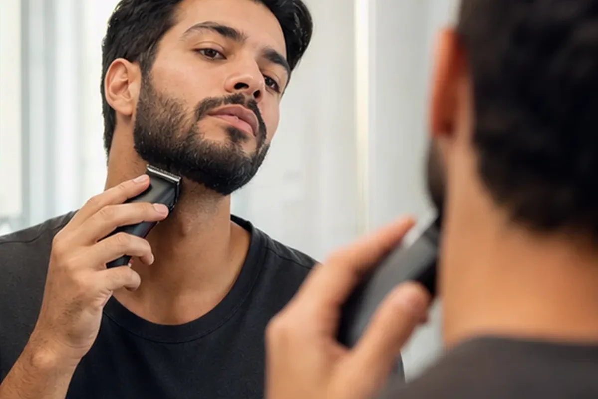 Authentische Beauty-Routine passend zum Thema Body-Trimmer bei Rasurbrand