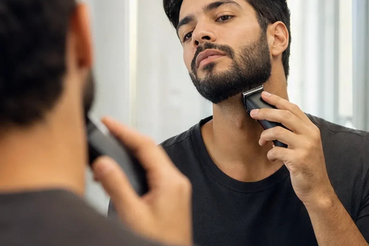 Hochwertige Beauty-Inszenierung zu Auswahlkriterien für Augenbrauen-Trimmer für die Bikinizone