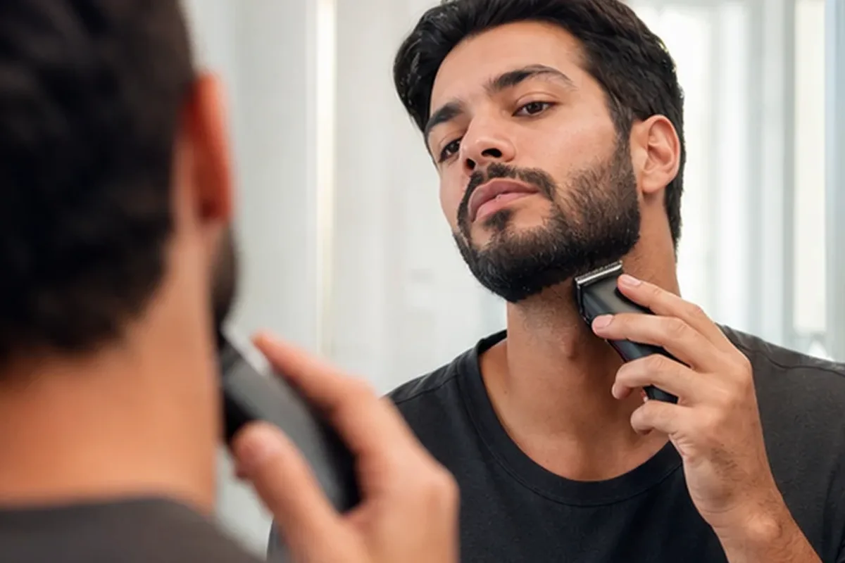 Authentischer Wohlfühlmoment passend zum Beauty-Thema IPL-Gerät für dunkle Haare
