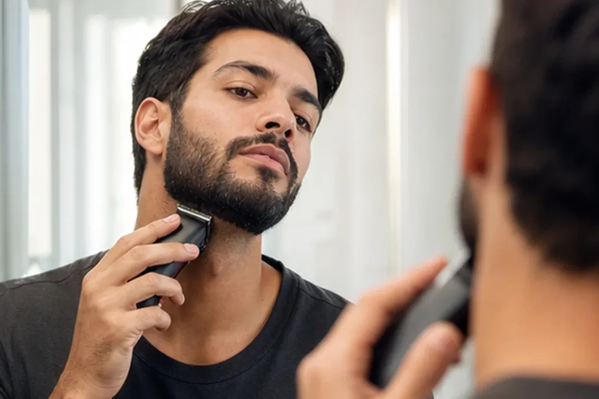 Authentische Beauty-Routine passend zum Thema Augenbrauen-Trimmer für empfindliche Haut