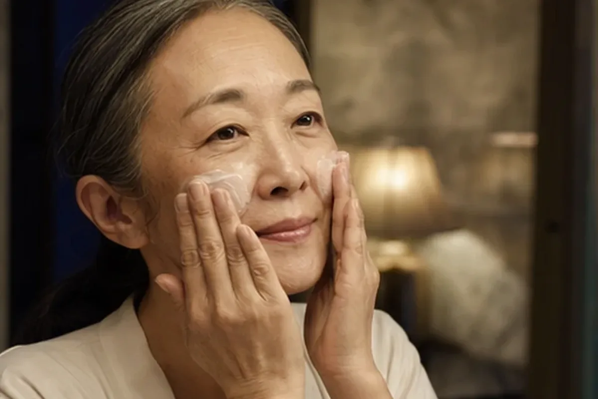 Authentische Beauty-Routine passend zum Thema Gesichtsreinigung bei ersten Fältchen