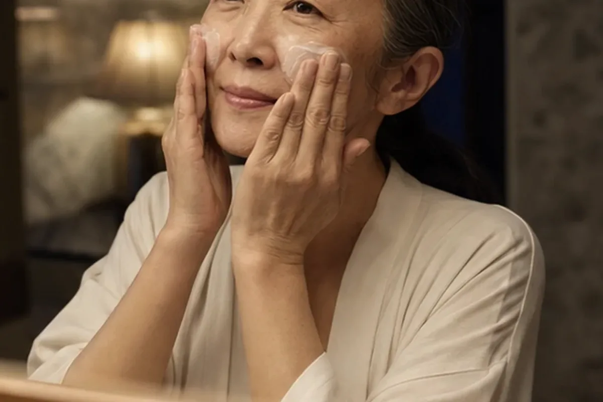 Authentischer Wohlfühlmoment passend zum Beauty-Thema Niacinamid