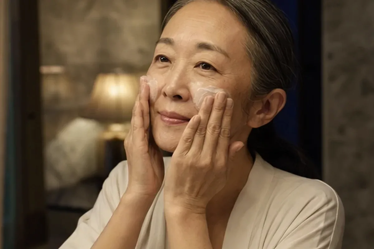 Authentischer Wohlfühlmoment passend zum Beauty-Thema Gesichtsreinigung bei Rötungen