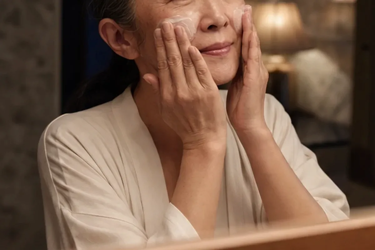 Authentischer Wohlfühlmoment passend zum Beauty-Thema Feuchtigkeitsserum für Mischhaut