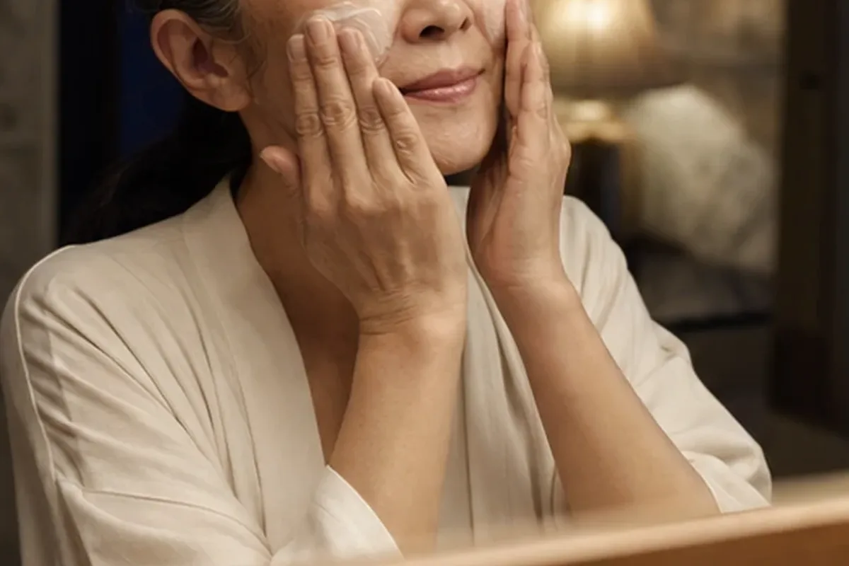 Authentische Beauty-Routine passend zum Thema Chemisches Peeling für trockene Haut