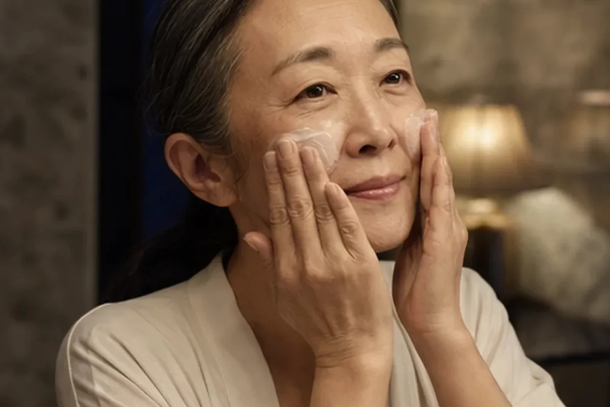 Hochwertige Beauty-Inszenierung zu Auswahlkriterien für Hyaluron-Serum bei Pigmentflecken