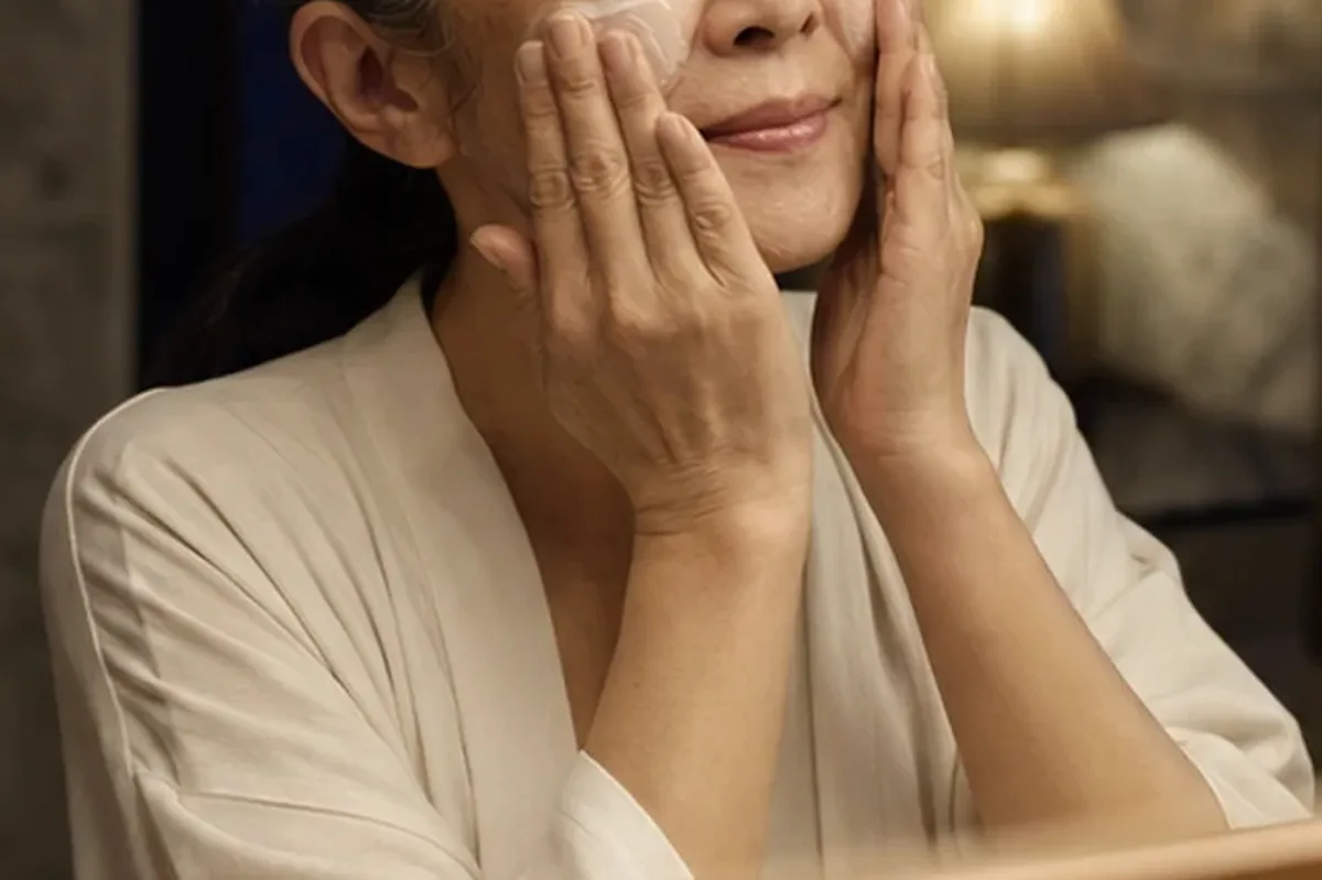 Authentischer Wohlfühlmoment passend zum Beauty-Thema Chemisches Peeling bei Pigmentflecken