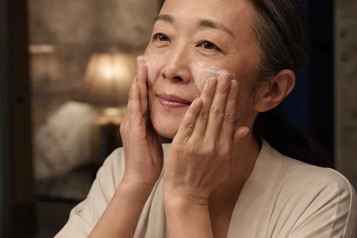 Authentischer Wohlfühlmoment passend zum Beauty-Thema Mizellenwasser für empfindliche Haut