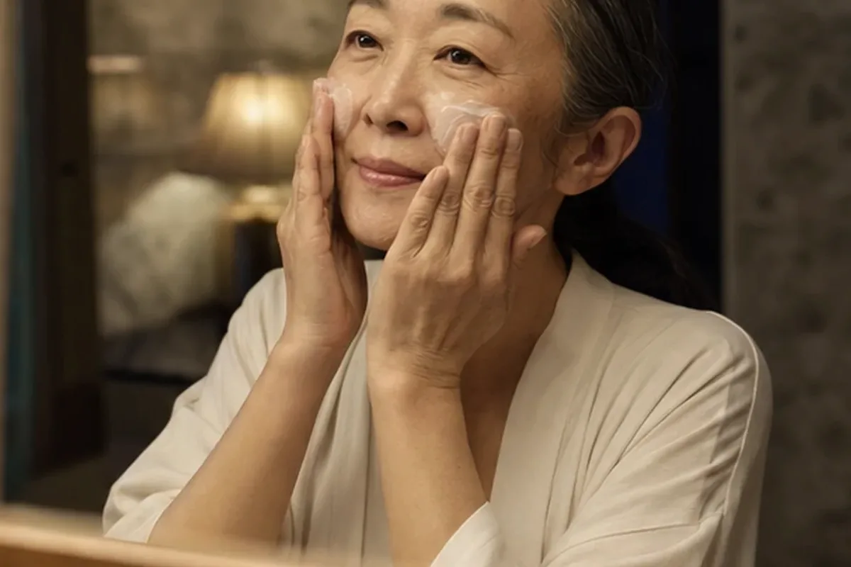Authentischer Wohlfühlmoment passend zum Beauty-Thema Chemisches Peeling für fettige Haut