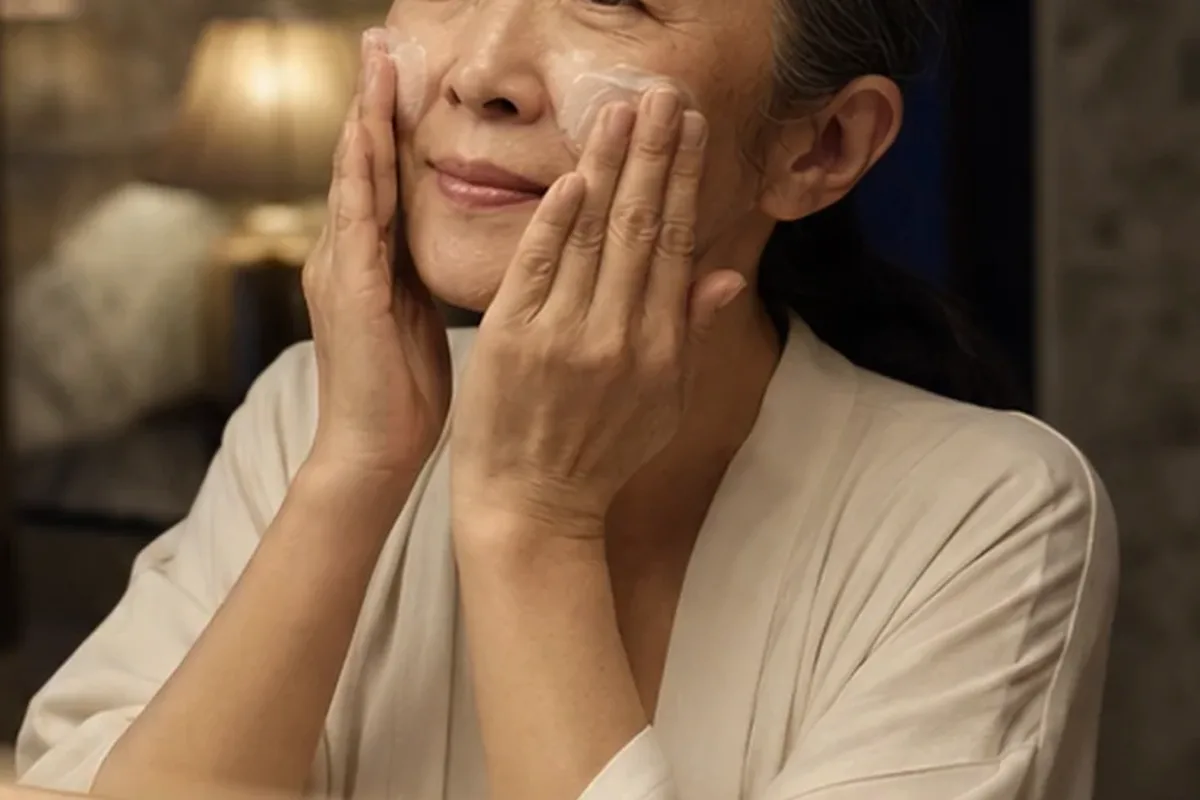 Authentischer Wohlfühlmoment passend zum Beauty-Thema Chemisches Peeling bei Pigmentflecken