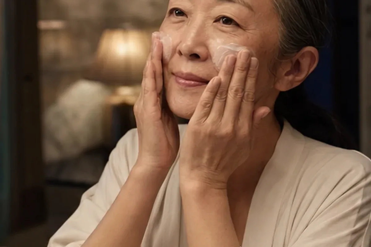 Authentischer Wohlfühlmoment passend zum Beauty-Thema Augenpflege bei Pigmentflecken