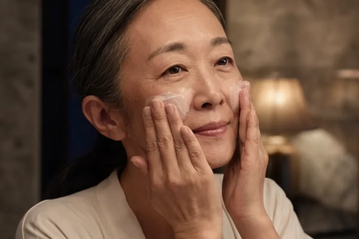 Redaktioneller Beauty-Moment zur Ausgangslage bei Anti-Aging-Routine für Mischhaut