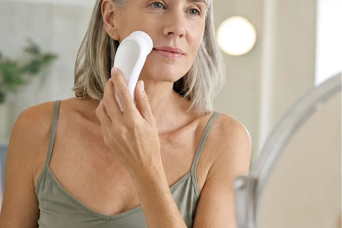 Authentische Beauty-Routine passend zum Thema Elektrische Zahnbürste für Reisen
