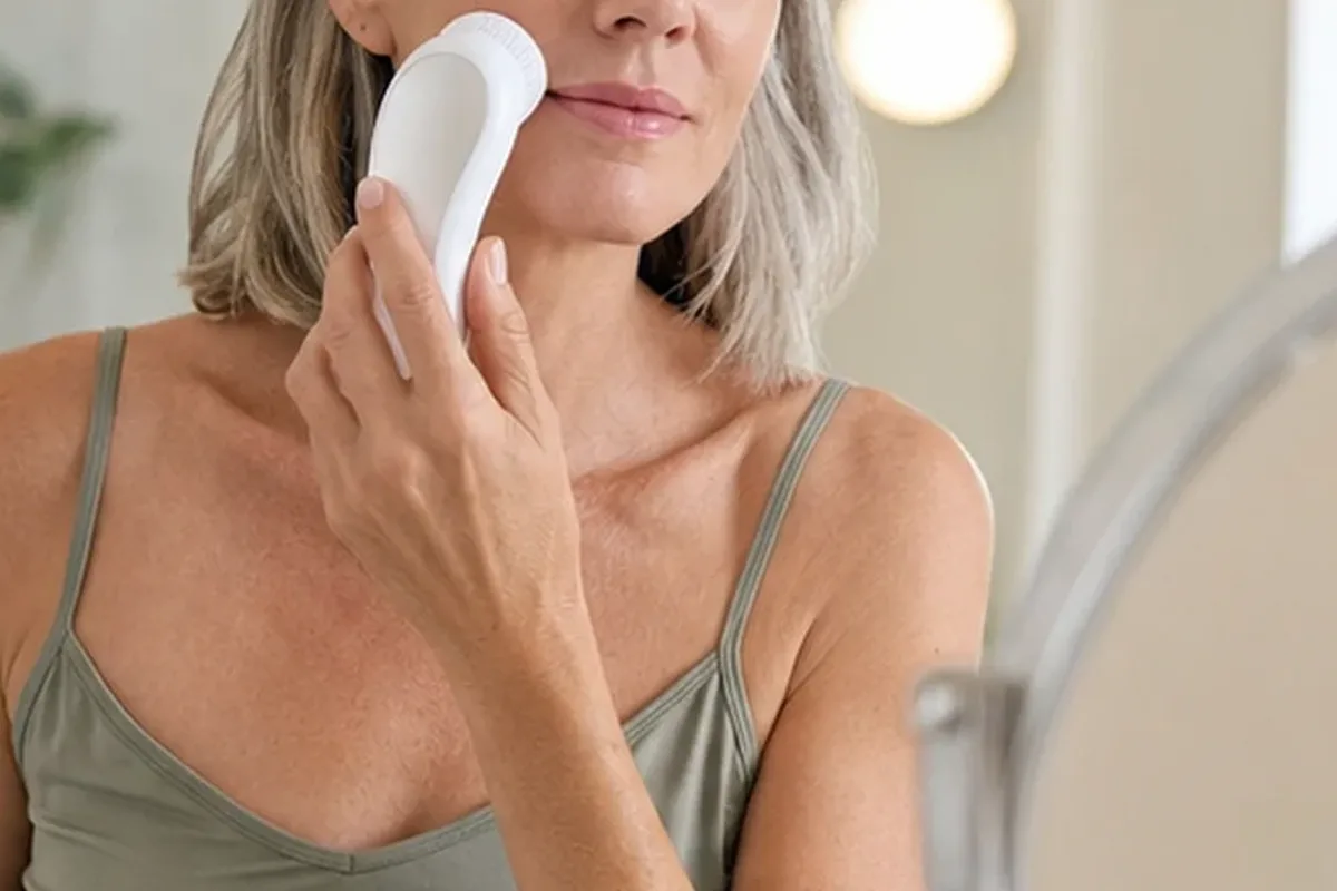 Authentischer Wohlfühlmoment passend zum Beauty-Thema Glätteisen für feines Haar