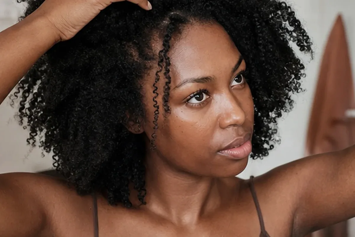 Authentische Beauty-Routine passend zum Thema Haarmaske bei Frizz