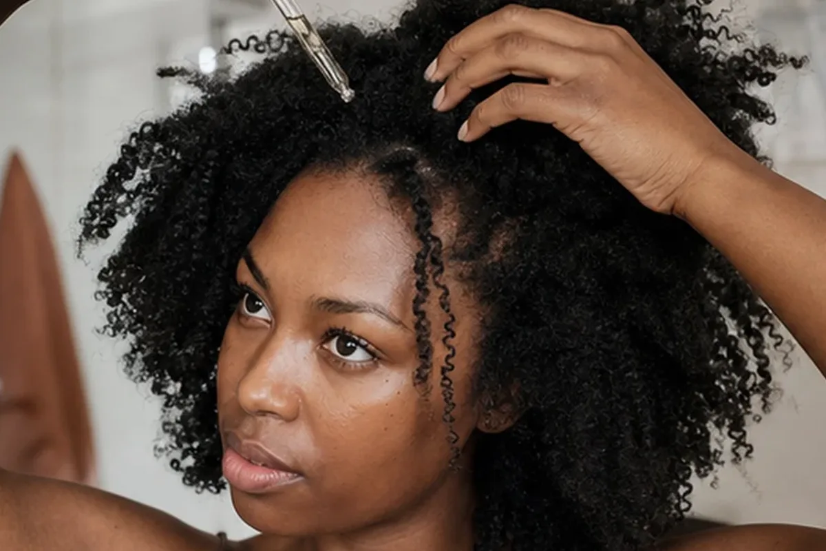 Authentische Beauty-Routine passend zum Thema Haarmaske bei Frizz