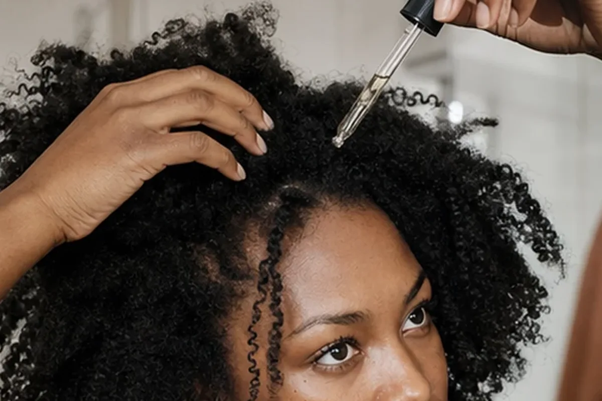 Authentische Beauty-Routine passend zum Thema Kopfhautserum bei Frizz