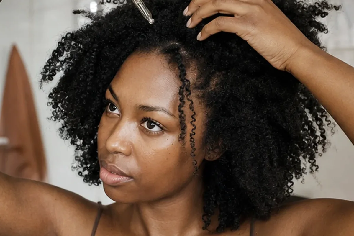 Hochwertige Beauty-Inszenierung zu Auswahlkriterien für Anti-Frizz-Pflege bei fettigem Ansatz