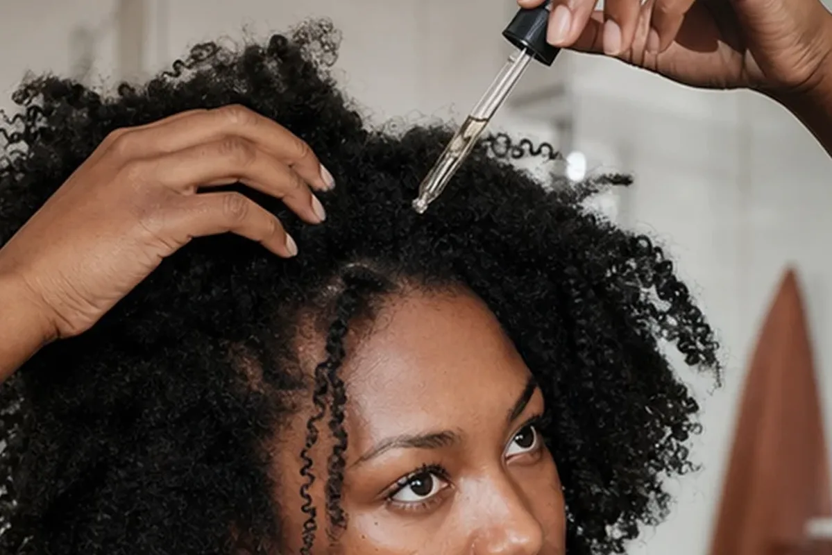 Authentische Beauty-Routine passend zum Thema Tiefenreinigungsshampoo bei Haarbruch