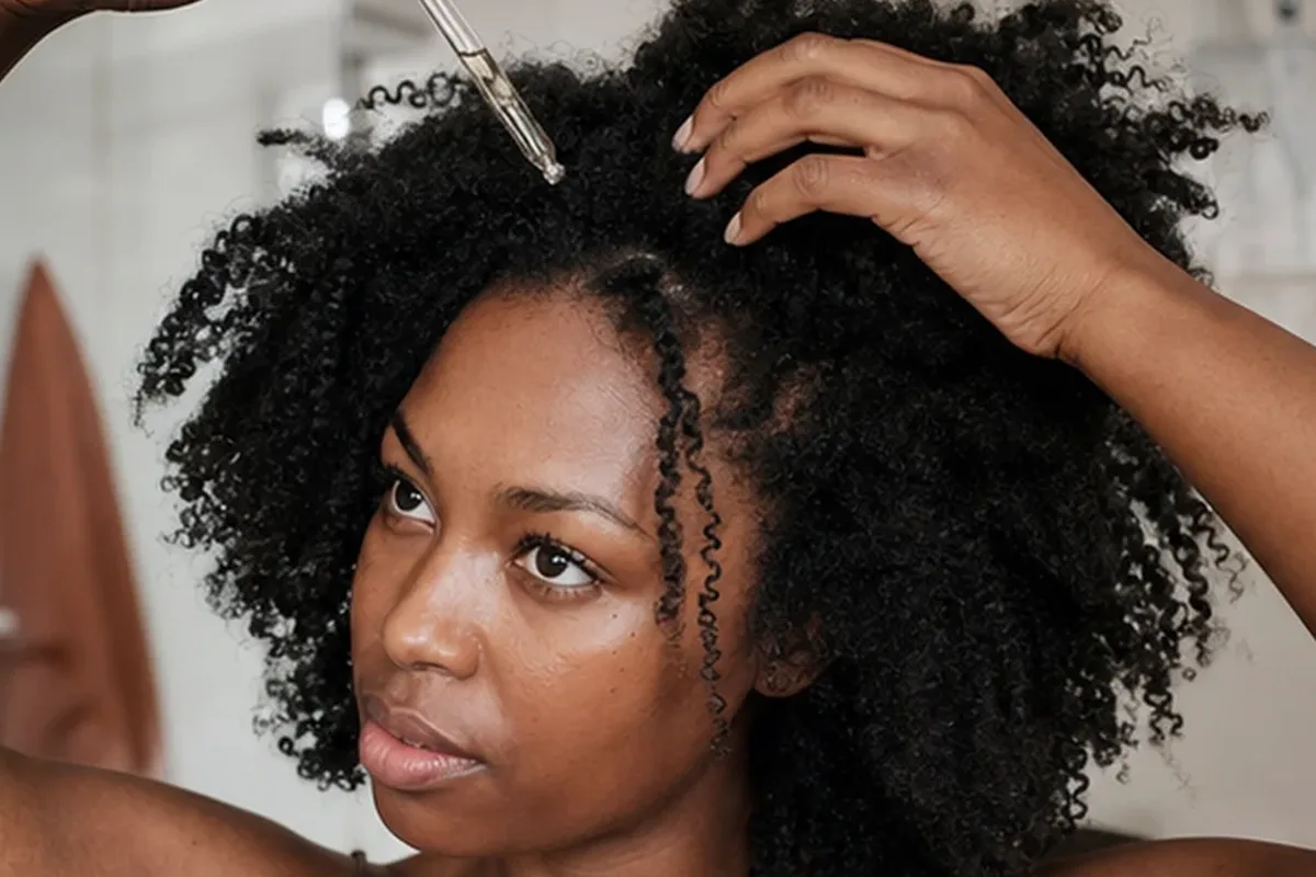 Redaktioneller Beauty-Moment zur Ausgangslage bei Conditioner bei Frizz