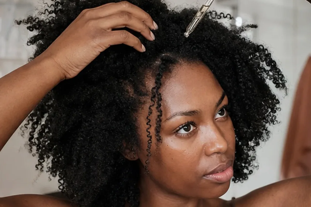 Redaktioneller Beauty-Moment zur Ausgangslage bei Leave-in-Pflege für lockiges Haar