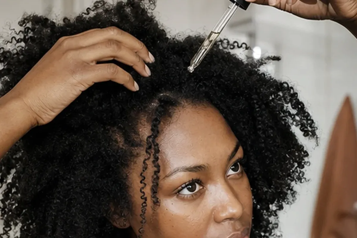 Authentischer Wohlfühlmoment passend zum Beauty-Thema Haarbürste bei fettigem Ansatz