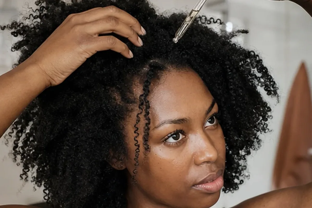 Hochwertige Beauty-Inszenierung zu Auswahlkriterien für Hitzeschutz bei Frizz