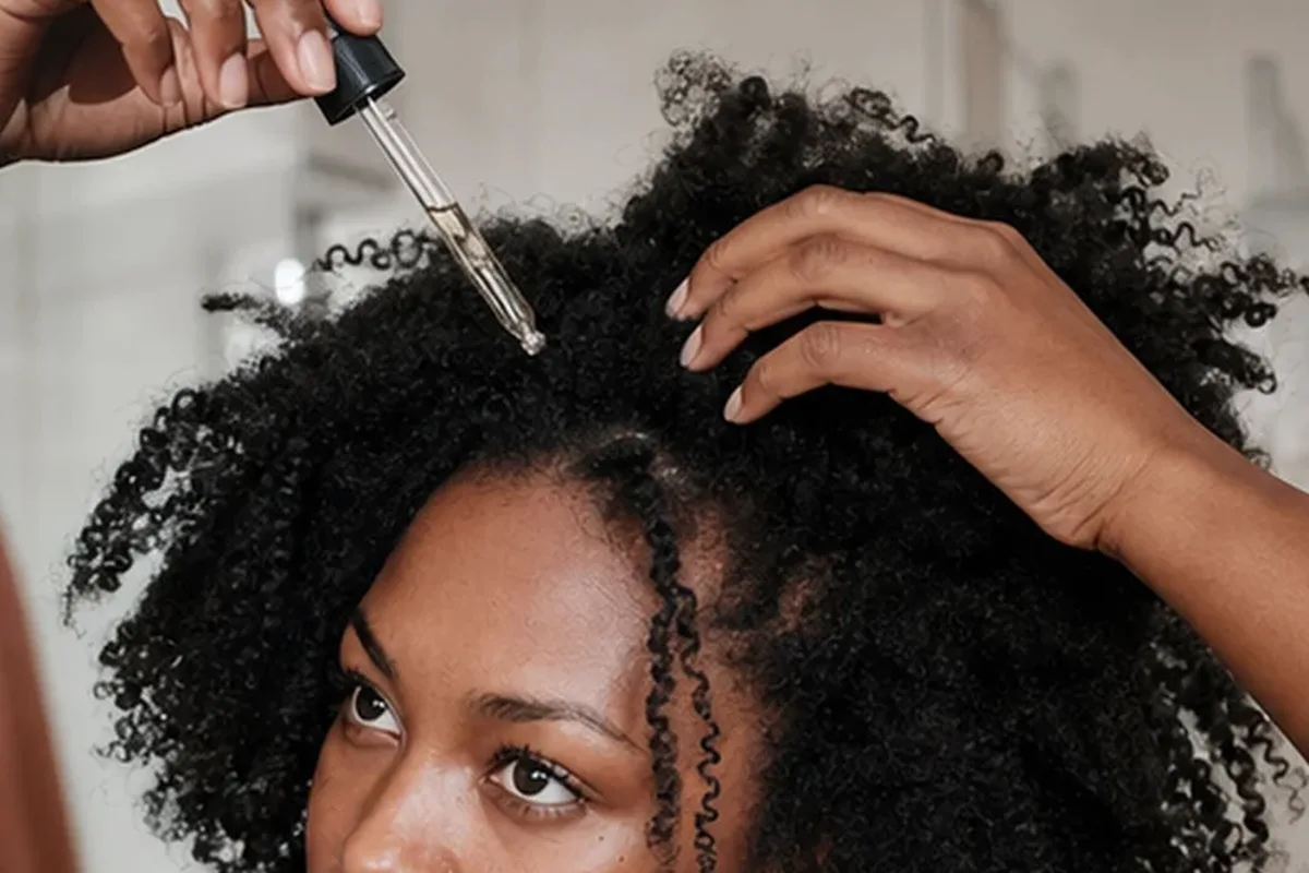 Authentischer Wohlfühlmoment passend zum Beauty-Thema Lockengel bei Haarbruch