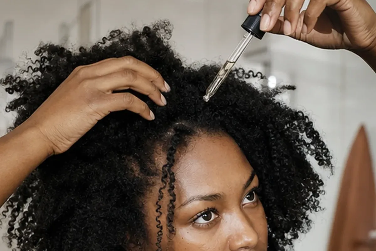 Authentische Beauty-Routine passend zum Thema Tiefenreinigungsshampoo für feines Haar