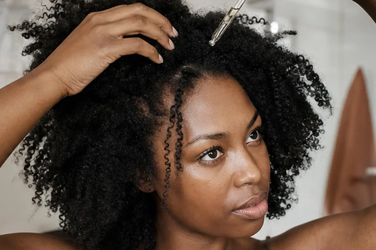Authentische Beauty-Routine passend zum Thema Tiefenreinigungsshampoo bei Haarbruch