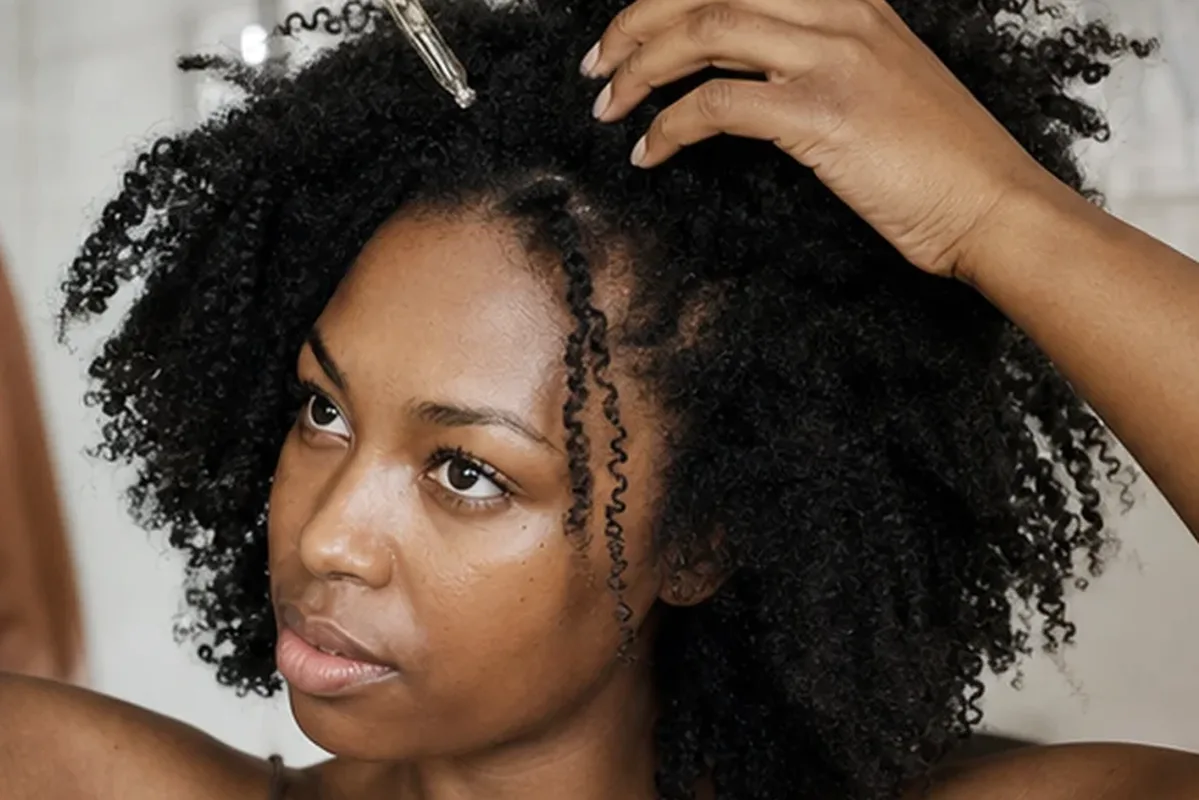 Emotionaler und authentischer Anwendungsmoment rund um Haartrockner bei Frizz