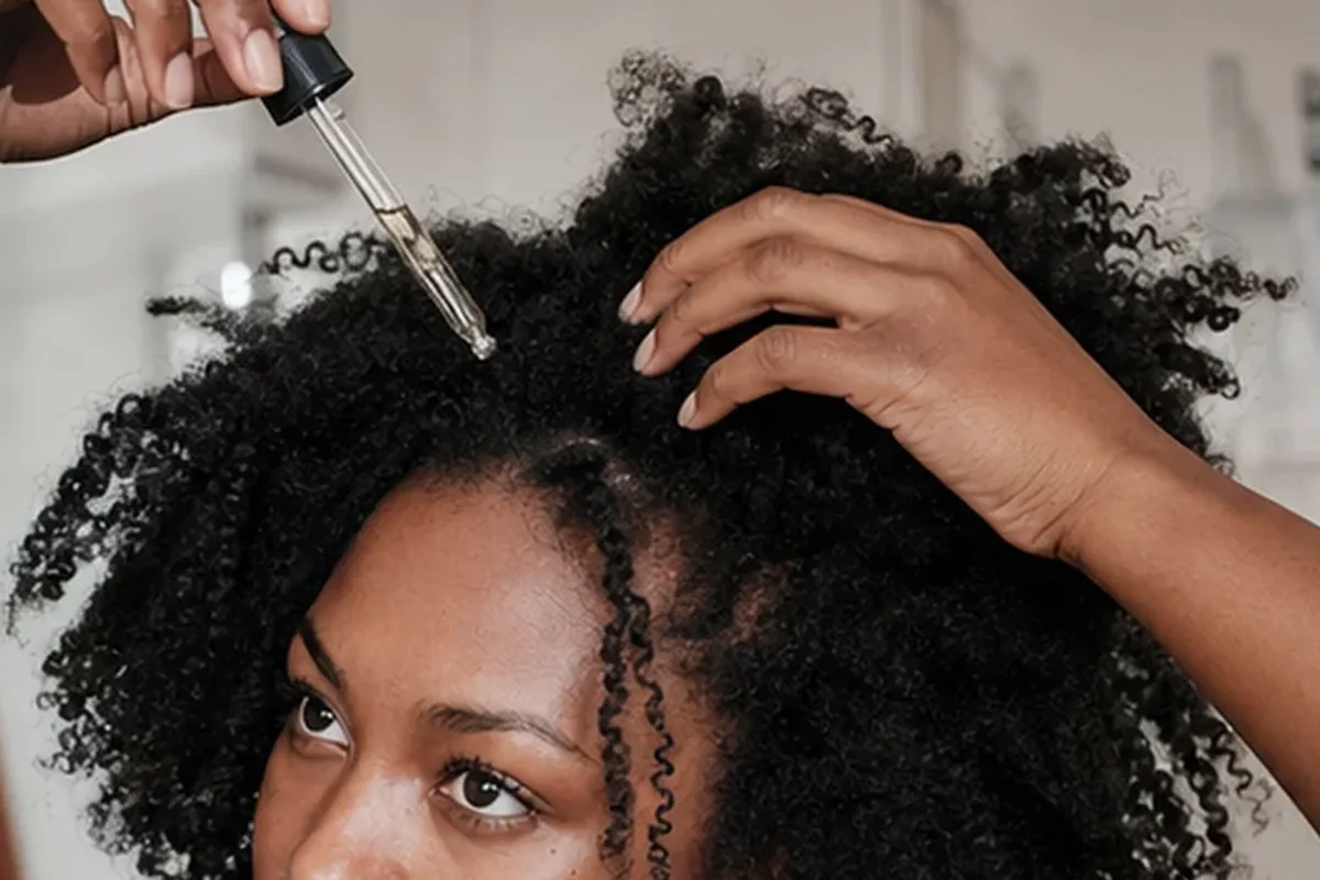 Emotionaler und authentischer Anwendungsmoment rund um Silbershampoo bei Frizz
