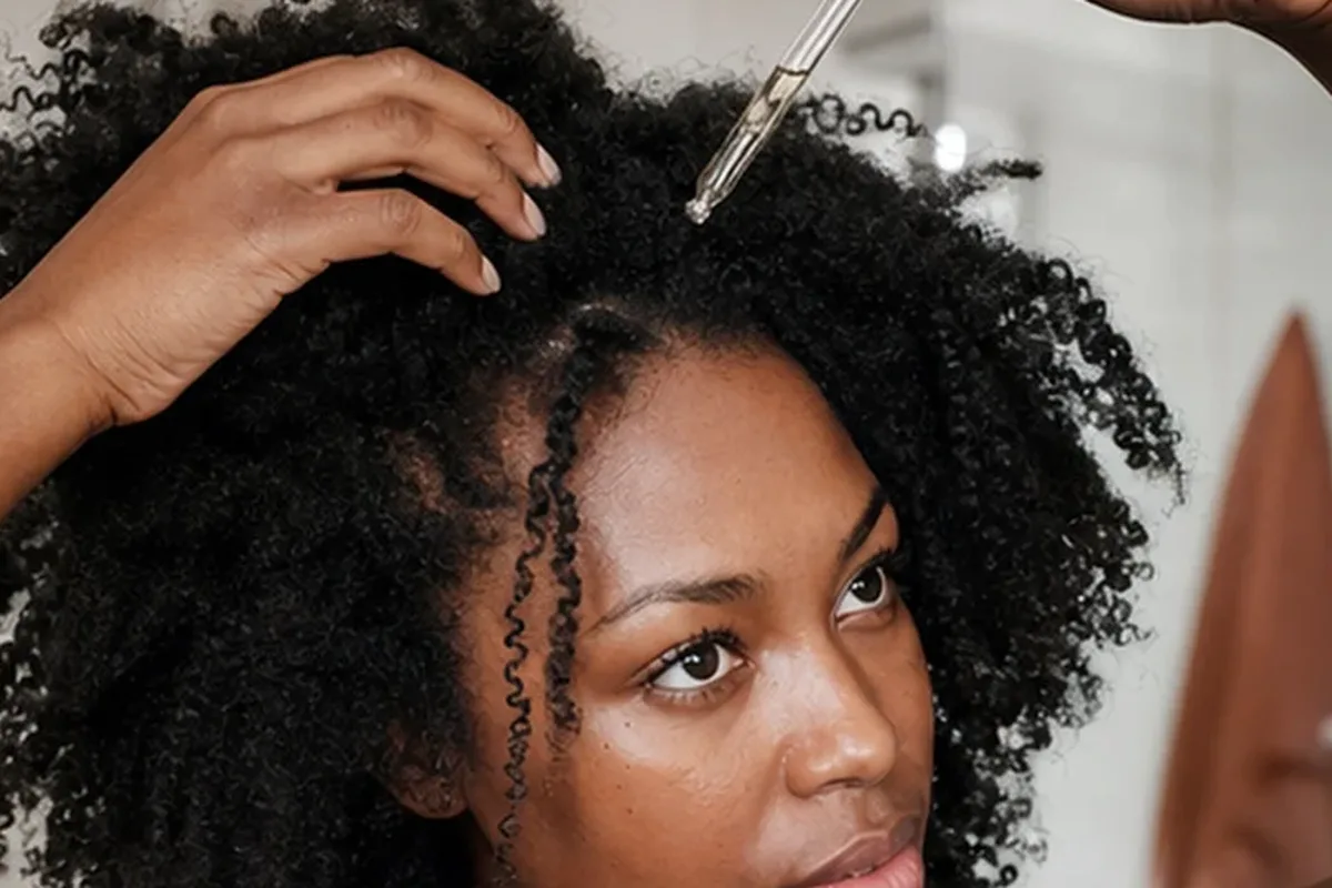 Authentische Beauty-Routine passend zum Thema Lockencreme bei Frizz
