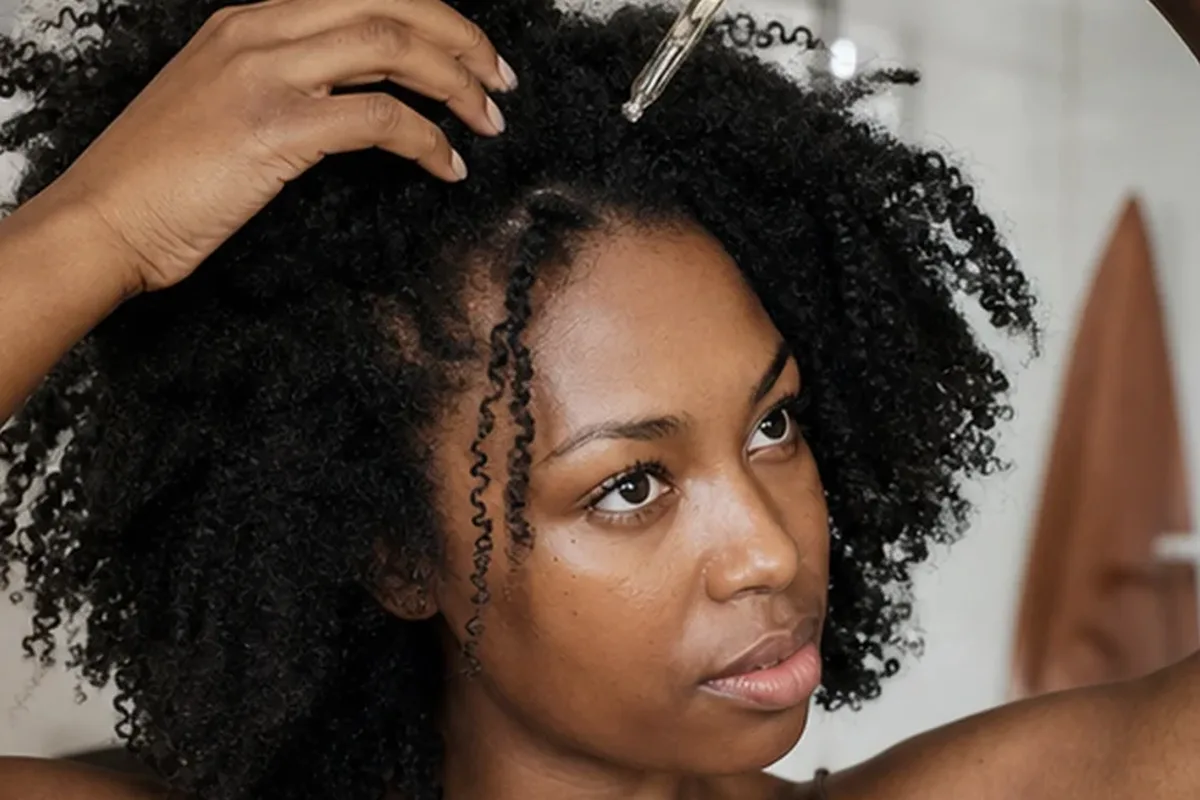 Authentische Beauty-Routine passend zum Thema Haartrockner bei Frizz