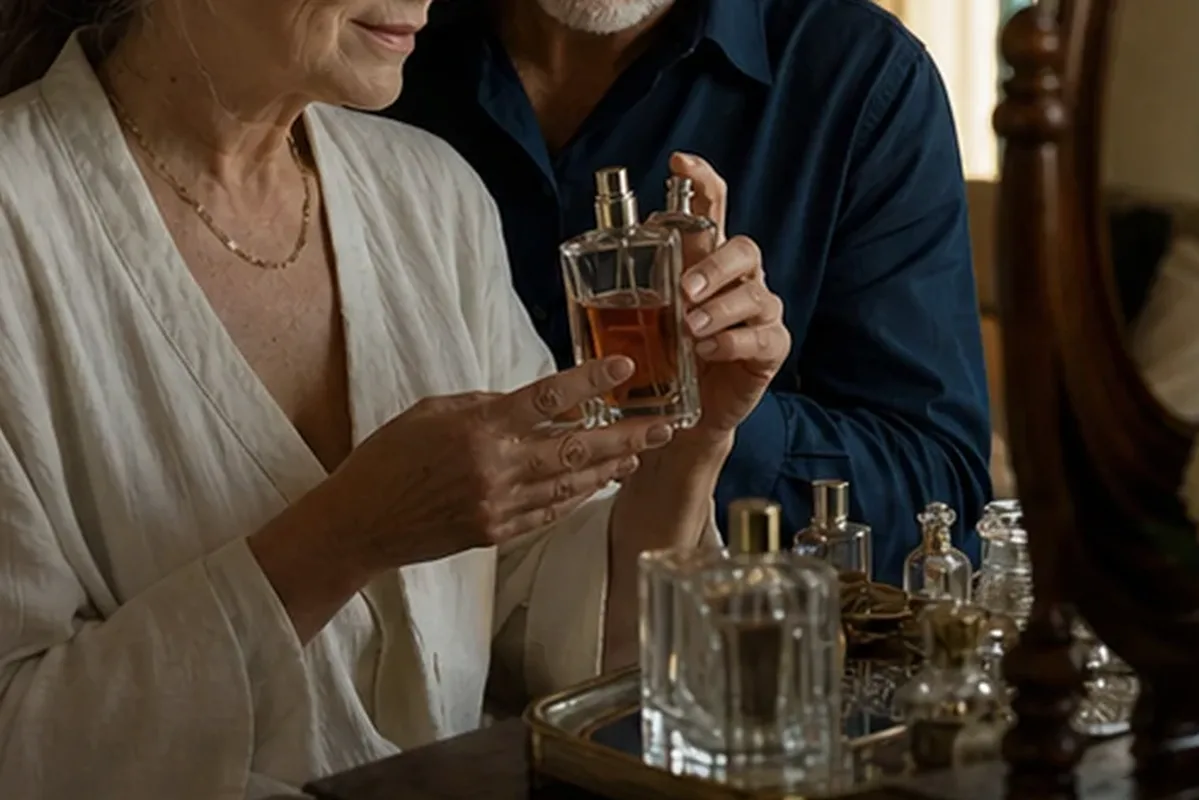 Emotionaler und authentischer Anwendungsmoment rund um Eau de Toilette bei warmem Wetter
