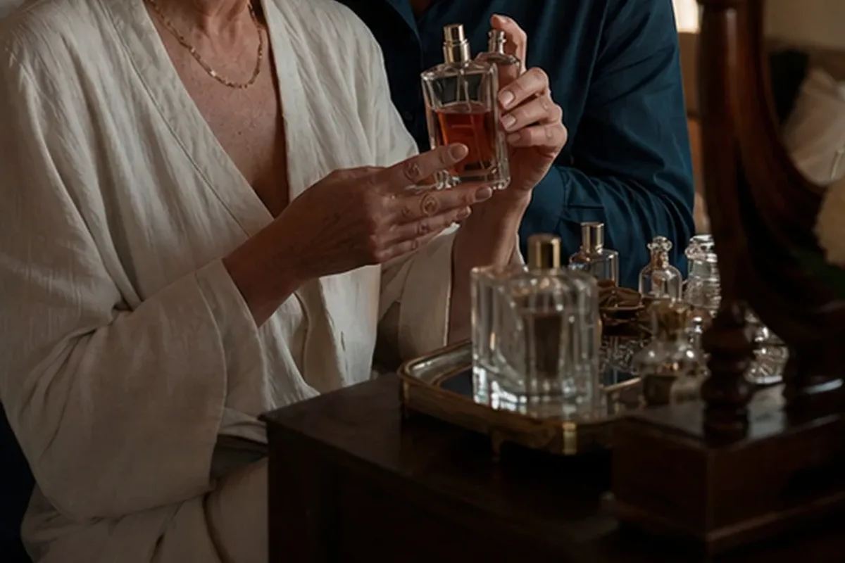 Emotionaler und authentischer Anwendungsmoment rund um Eau de Parfum für sensible Nasen