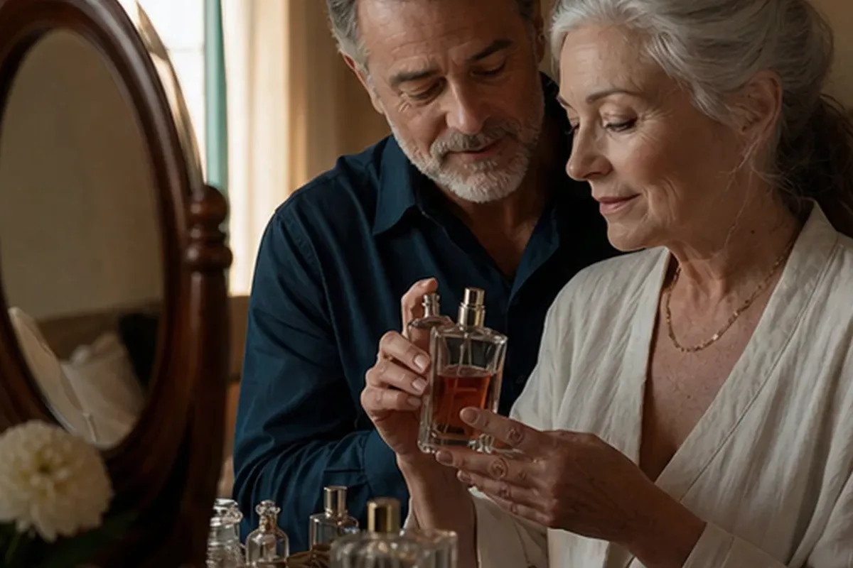 Emotionaler und authentischer Anwendungsmoment rund um Eau de Parfum mit langer Haltbarkeit