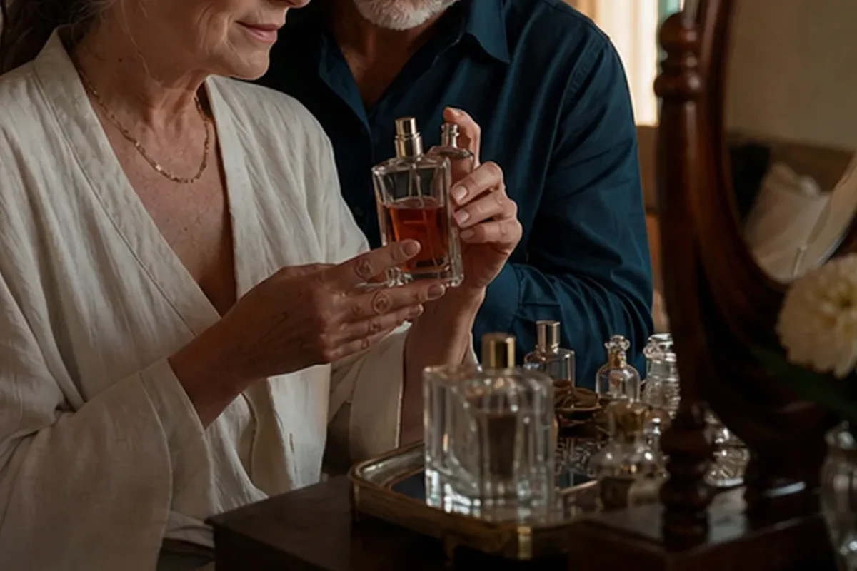 Emotionaler und authentischer Anwendungsmoment rund um Sommerparfum mit langer Haltbarkeit