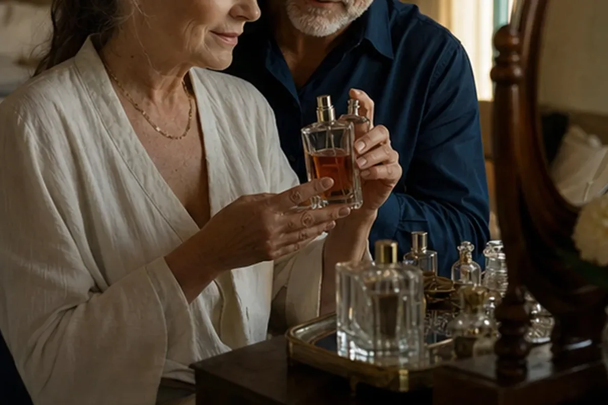 Authentische Beauty-Routine passend zum Thema Unisex-Parfum bei kaltem Wetter