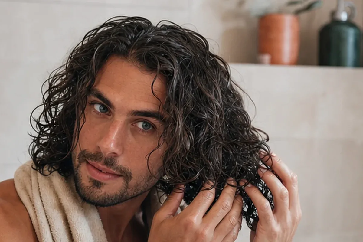Authentische Beauty-Routine passend zum Thema Lockengel für trockenes Haar