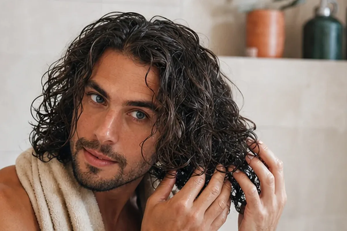Redaktioneller Beauty-Moment zur Ausgangslage bei Tiefenreinigungsshampoo für strapaziertes Haar