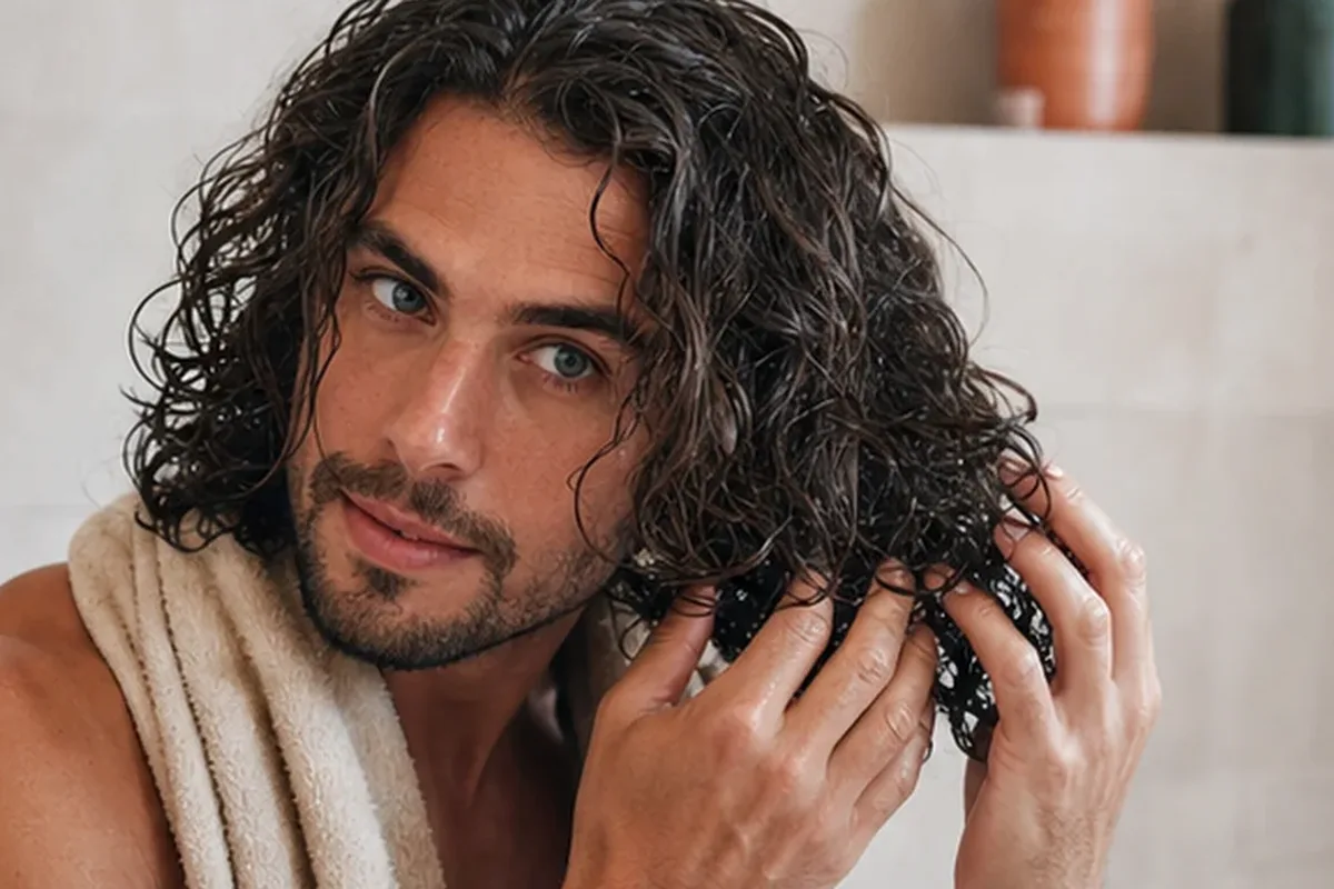 Hochwertige Beauty-Inszenierung zu Auswahlkriterien für Tiefenreinigungsshampoo bei Frizz