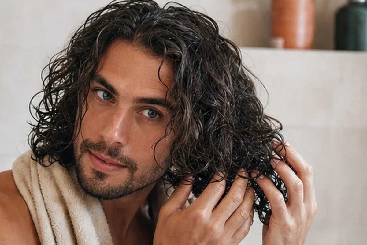 Redaktioneller Beauty-Moment zur Ausgangslage bei Volumenspray bei Frizz