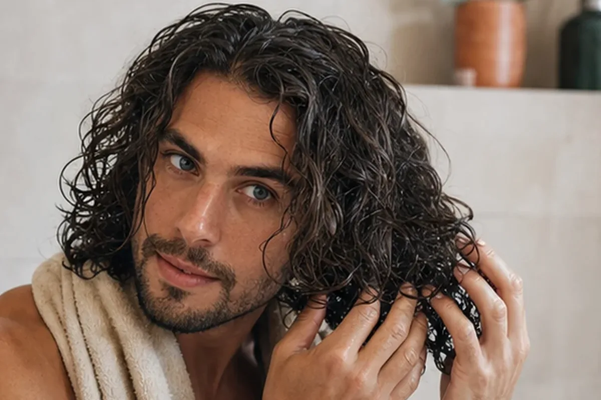 Hochwertige Beauty-Inszenierung zu Auswahlkriterien für Lockengel für lockiges Haar