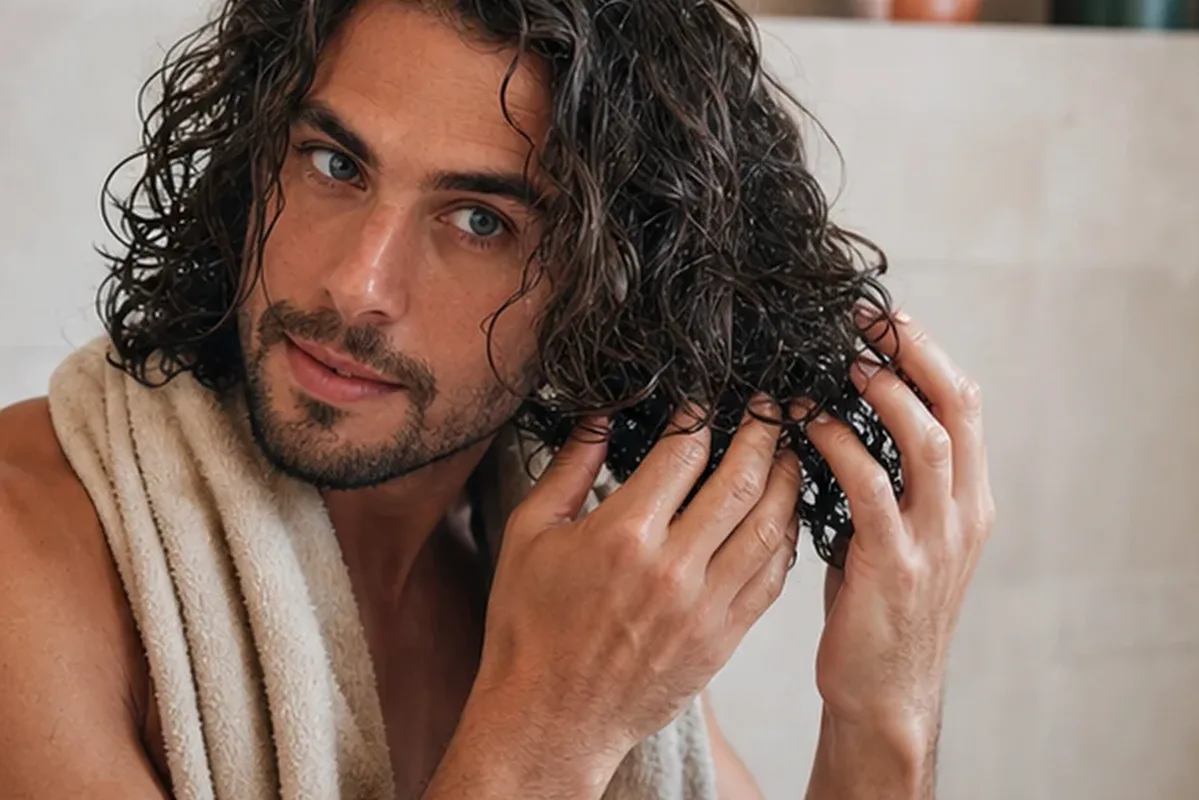 Authentische Beauty-Routine passend zum Thema Silbershampoo für feines Haar