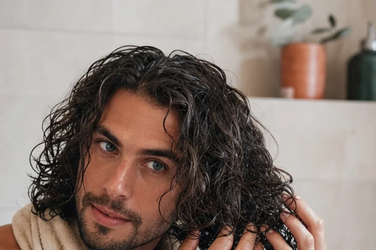 Authentische Beauty-Routine passend zum Thema Silbershampoo für strapaziertes Haar