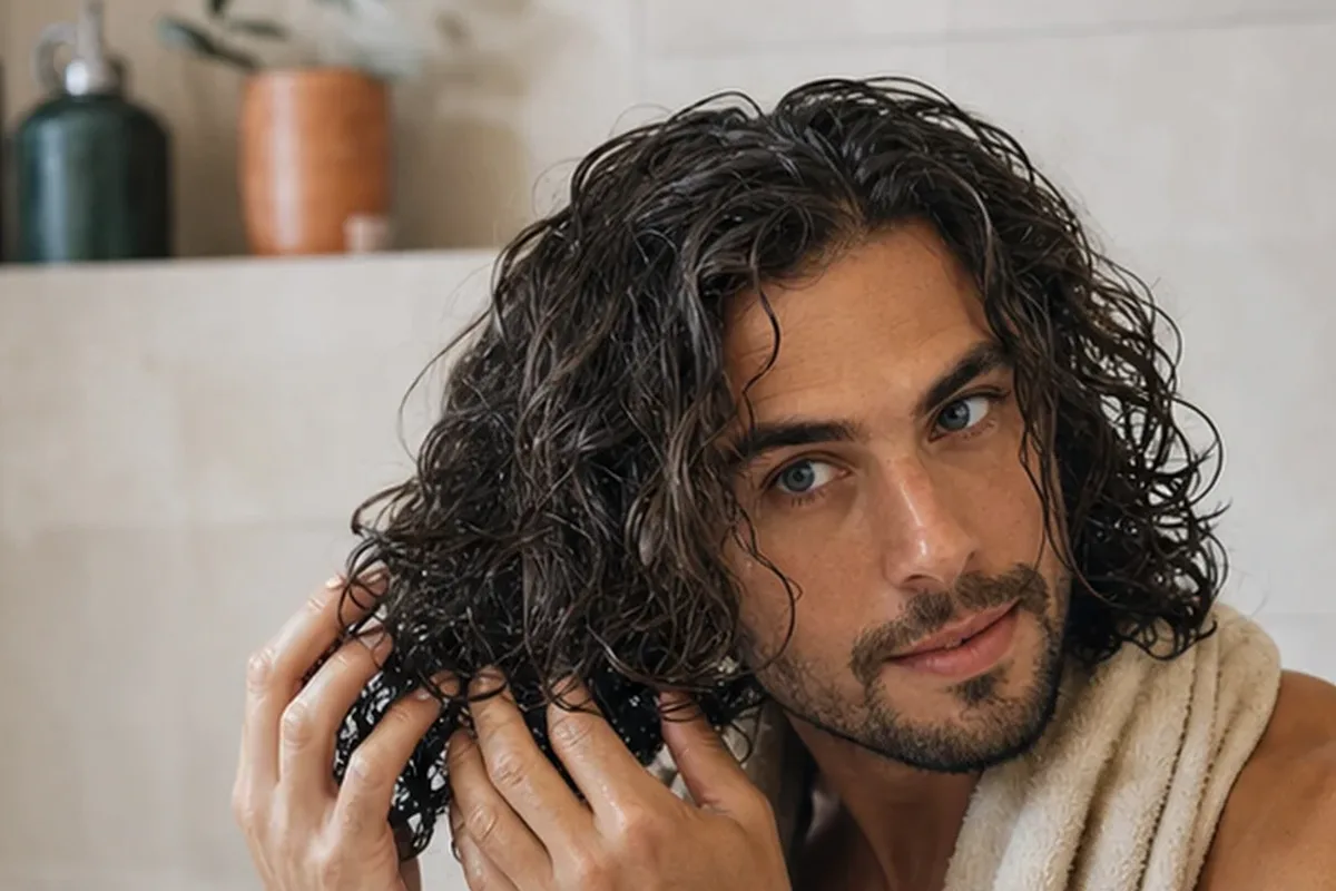Hochwertige Beauty-Inszenierung zu Auswahlkriterien für Mildes Shampoo bei Frizz