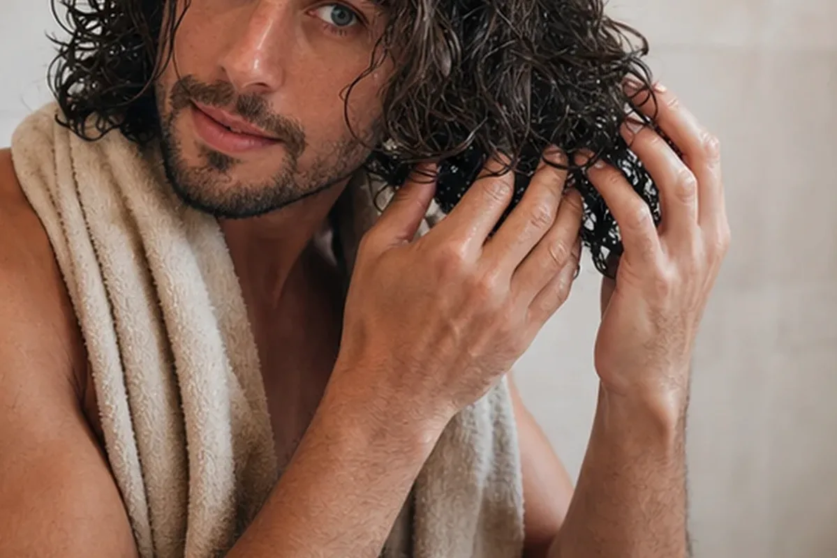 Authentische Beauty-Routine passend zum Thema Haarmaske für empfindliche Kopfhaut