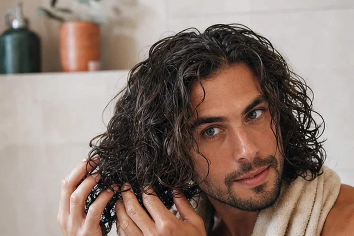 Authentische Beauty-Routine passend zum Thema Haarmaske für strapaziertes Haar